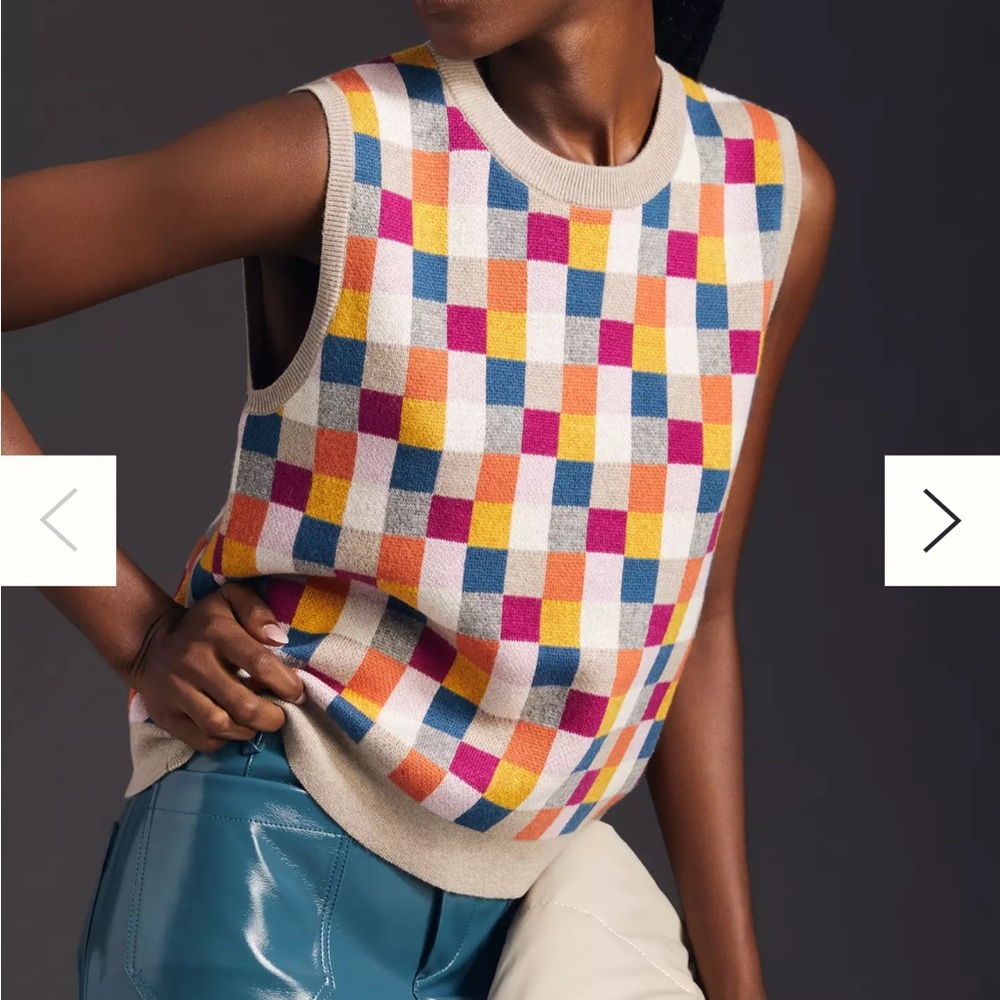 KULE NWT The Alvise Multi Sweater Vest - S